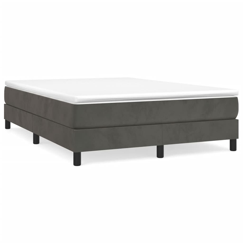 vidaXL Engineered Wood Bed Frame in Dark Grey