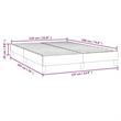 vidaXL Engineered Wood Bed Frame in Dark Grey