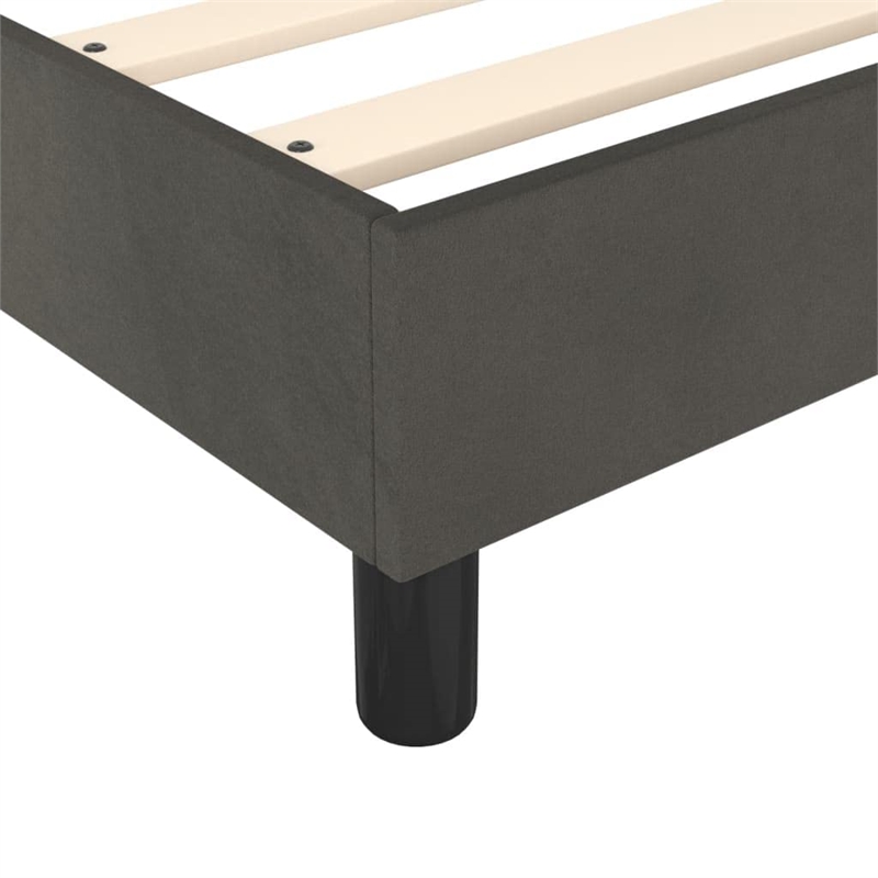 vidaXL Engineered Wood Bed Queen Frame in Dark Grey