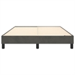 vidaXL Engineered Wood Bed Queen Frame in Dark Grey