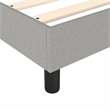 vidaXL Engineered Wood Twin Bed Frame in Light Grey