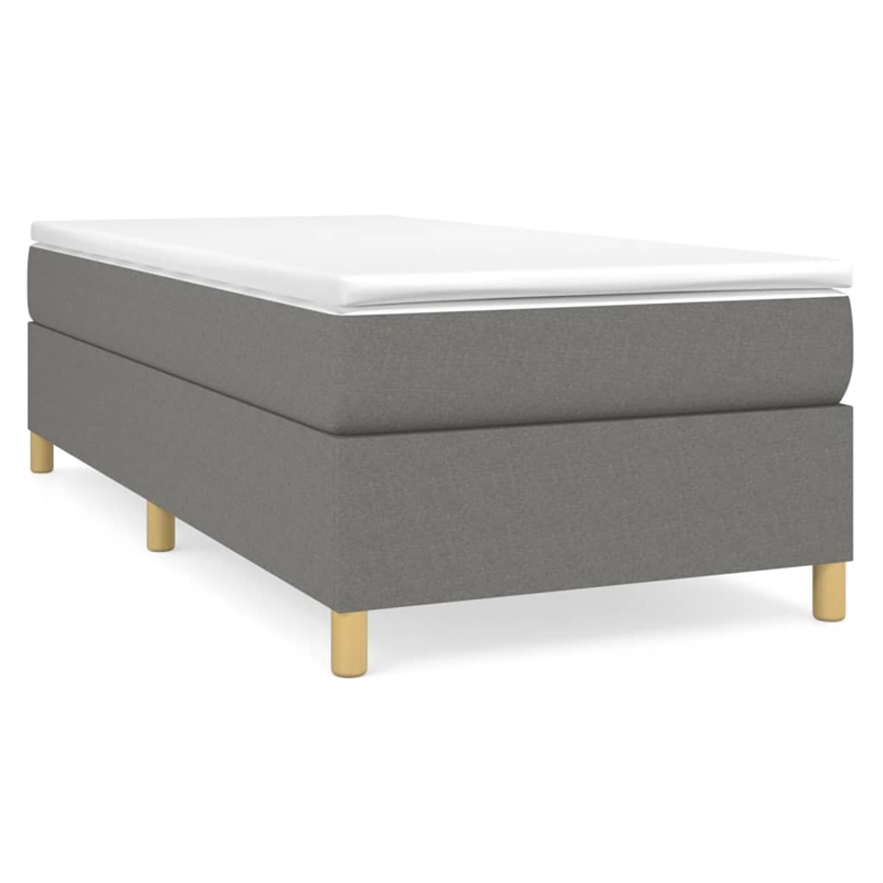 vidaXL Twin XL Bed Frame without Mattress in Dark Gray