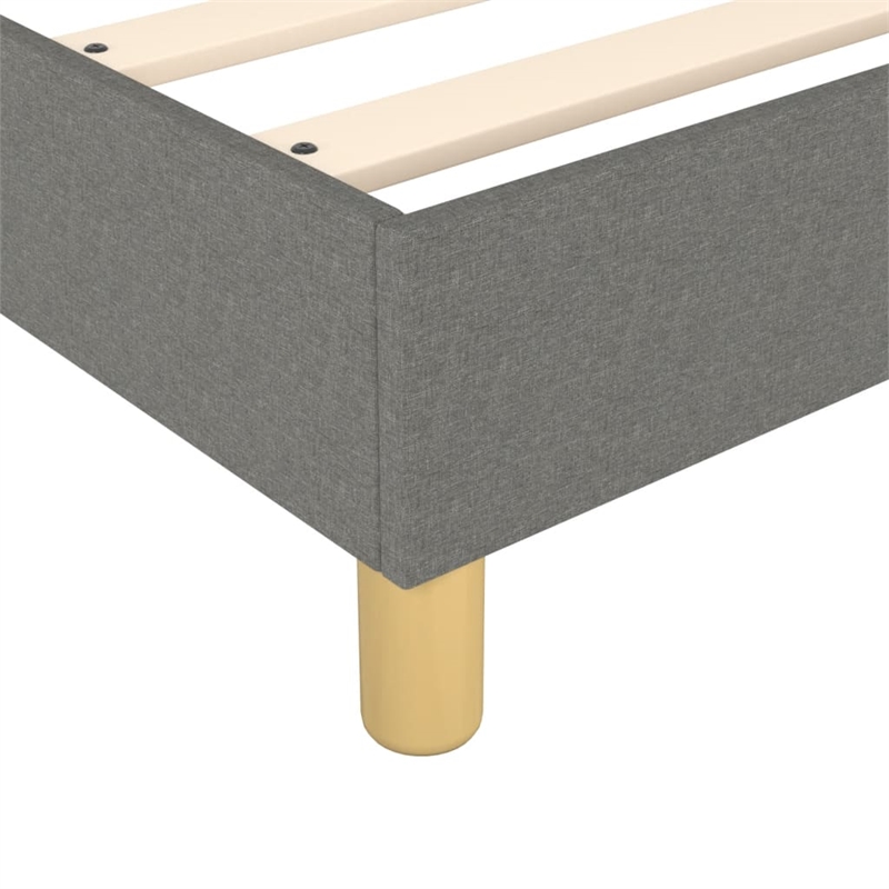 vidaXL Modern Engineered Wood Full Bed Frame in Dark Grey