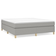 vidaXL Engineered Wood King Bed Frame in Light Grey