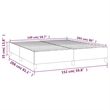 vidaXL Queen Faux Leather Engineered Wood Bed Frame in White