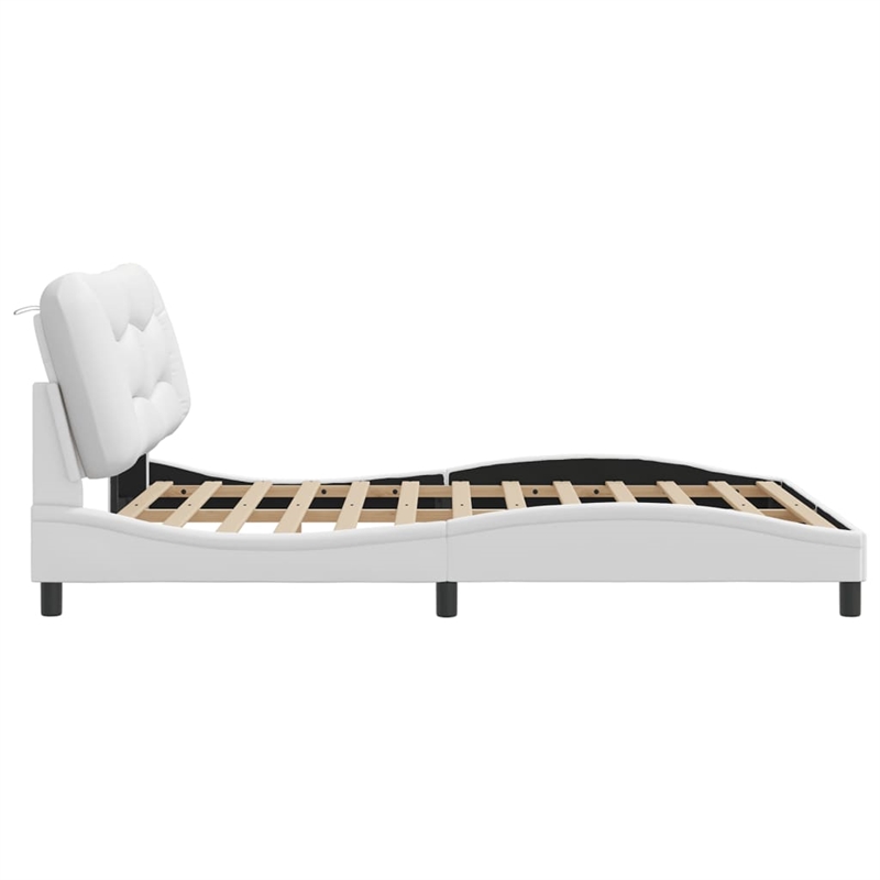 vidaXL Bed Frame with LED without Mattress 