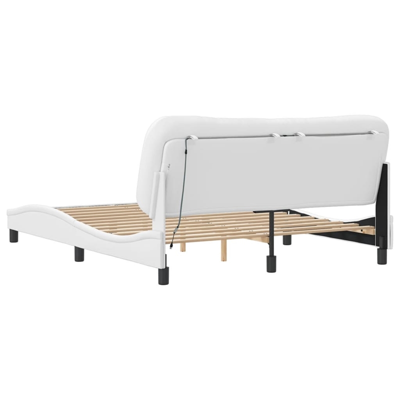vidaXL Bed Frame with LED without Mattress 