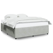 vidaXL King Bed Frame in Light Gray
