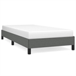 vidaXL Engineered Wood Twin Bed Frame in Dark Gray