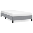 vidaXL Twin XL Engineered Wood Bed Frame in Light Grey
