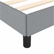 vidaXL Twin XL Engineered Wood Bed Frame in Light Grey