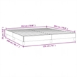 vidaXL Modern Engineered Wood Queen Bed Frame in Dark Gray
