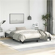 vidaXL Modern Engineered Wood Queen Bed Frame in Dark Gray