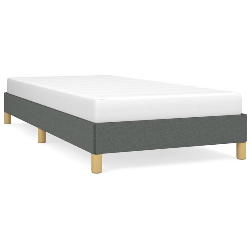 vidaXL Engineered Wood Twin XL Bed Frame in Dark Gray