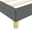 vidaXL Engineered Wood Twin XL Bed Frame in Dark Gray