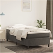 vidaXL Engineered Wood Velvet Bed Frame in Dark Grey