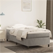 vidaXL Twin XL Engineered Wood Bed Frame in Light Grey
