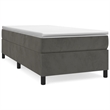 vidaXL Engineered Wood Velvet Bed Frame in Dark Grey