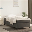 vidaXL Engineered Wood Velvet Bed Frame in Dark Grey