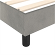 vidaXL Queen Velvet Bed Frame in Light Grey