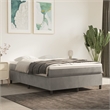 vidaXL Queen Velvet Bed Frame in Light Grey