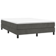 vidaXL Engineered Wood Velvet Bed Frame in Dark Grey