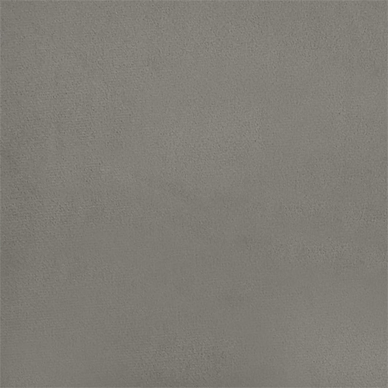 vidaXL Velvet King Bed Frame in Light Grey