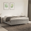 vidaXL Velvet King Bed Frame in Light Grey