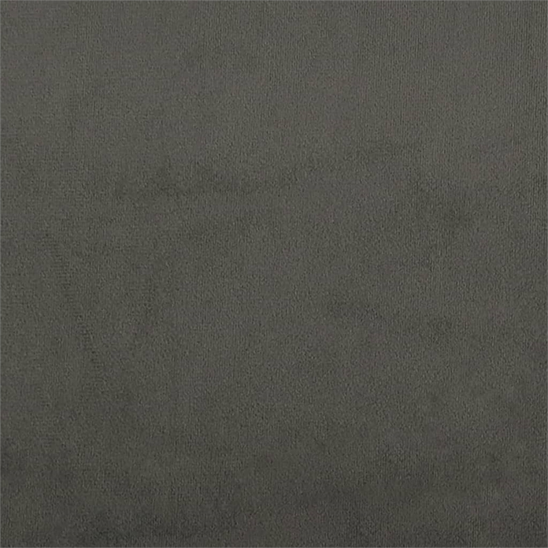 vidaXL Engineered Wood King Bed Frame in Dark Gray Fabric