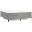 vidaXL Engineered Wood California King Bed Frame in White