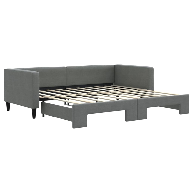vidaXL Modern Sleeper Sofa Day Bed in Dark Gray