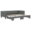 vidaXL Modern Sleeper Sofa Day Bed in Dark Gray