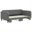 vidaXL Solid Wood Daybed With Trundle in Dark Grey