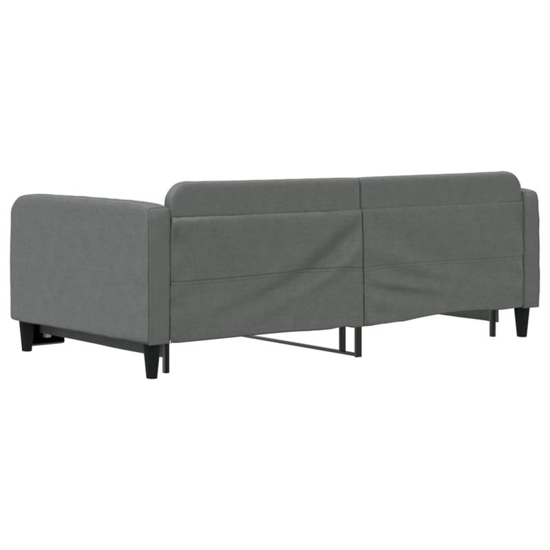 vidaXL Solid Wood Daybed With Trundle in Dark Grey