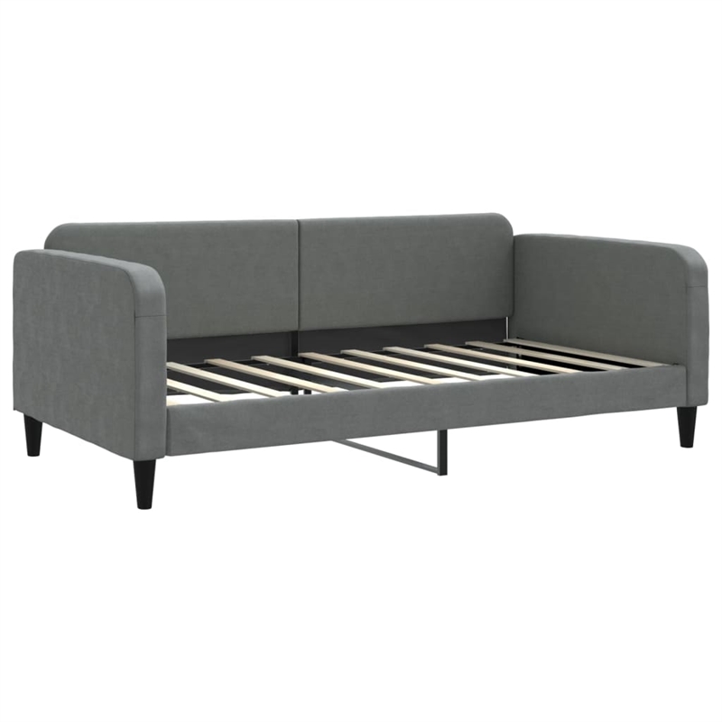 vidaXL Solid Wood Daybed With Trundle in Dark Grey