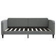 vidaXL Solid Wood Daybed With Trundle in Dark Grey