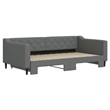 vidaXL Daybed With Trundle in Dark Gray