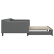 vidaXL Daybed With Trundle in Dark Gray