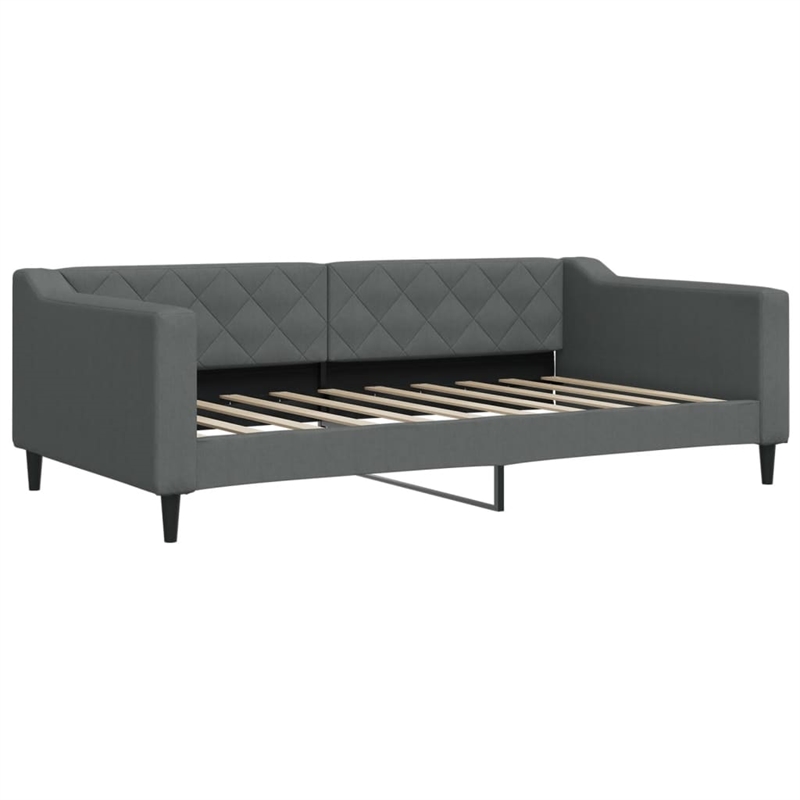 vidaXL Daybed With Trundle in Dark Gray