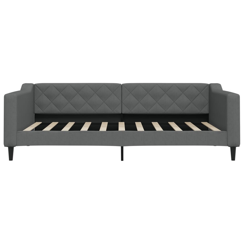vidaXL Daybed With Trundle in Dark Gray