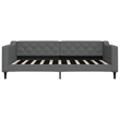 vidaXL Daybed With Trundle in Dark Gray