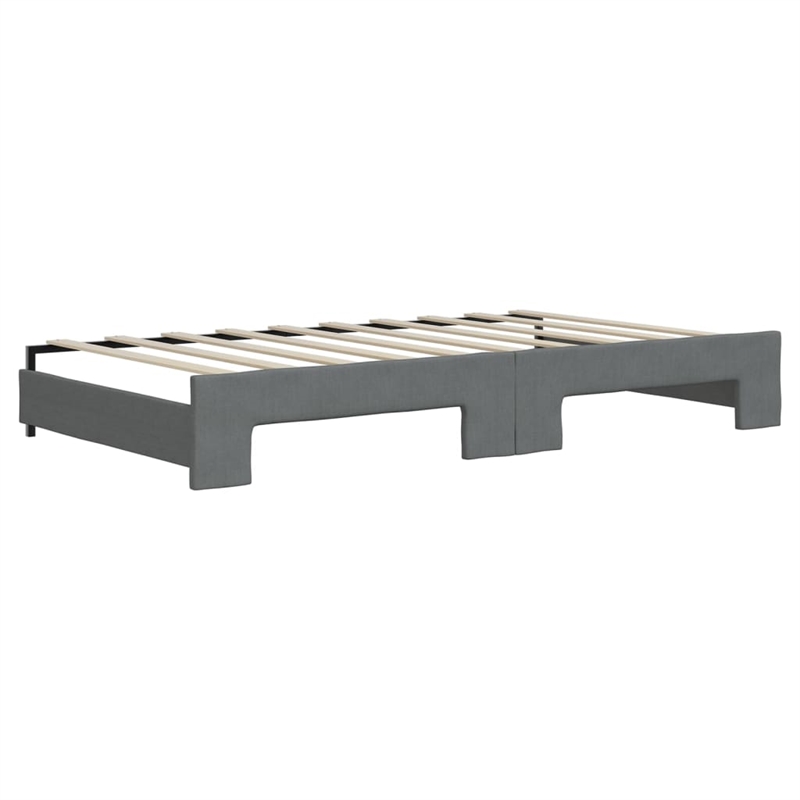 vidaXL Daybed With Trundle in Dark Gray