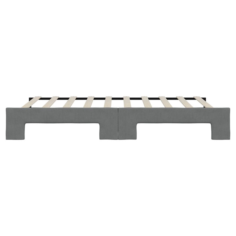 vidaXL Daybed With Trundle in Dark Gray