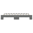 vidaXL Daybed With Trundle in Dark Gray
