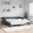 vidaXL Daybed With Trundle in Dark Gray