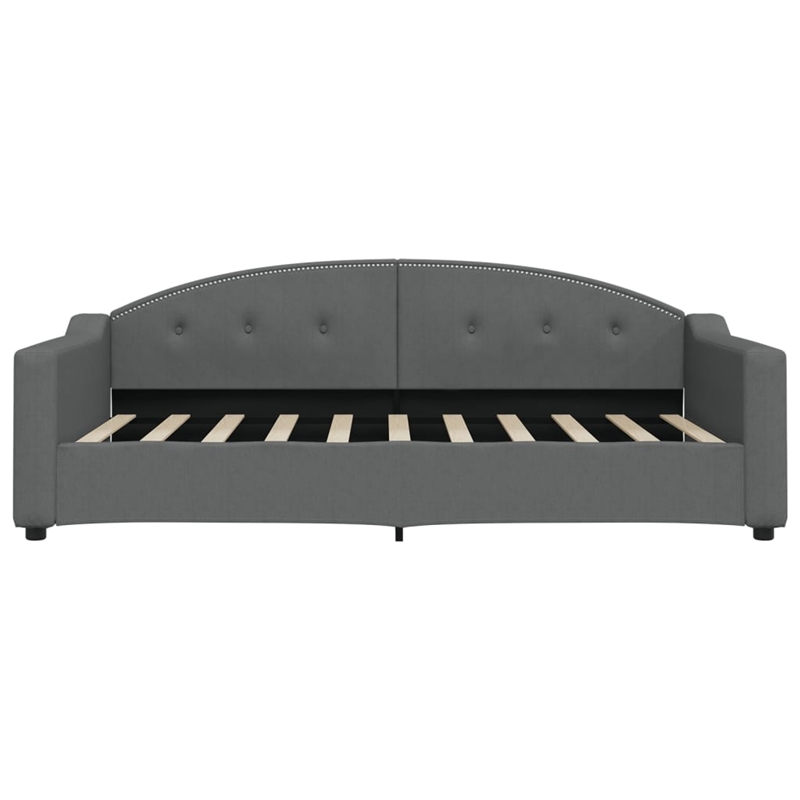 vidaXL Rectangular Daybed With Extendable Trundle in Dray Gray