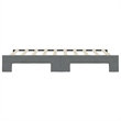 vidaXL Rectangular Daybed With Extendable Trundle in Dray Gray
