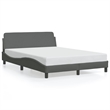 vidaXL Full Size Bed Frame in Dark Gray
