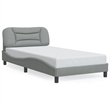 vidaXL Twin Bed Frame in Light Gray