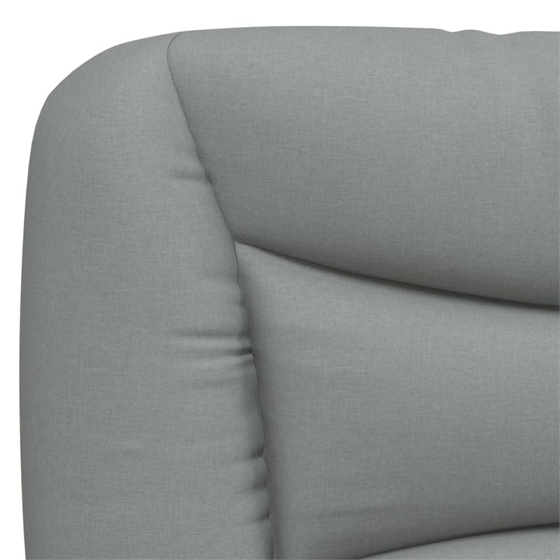 vidaXL Twin Bed Frame in Light Gray
